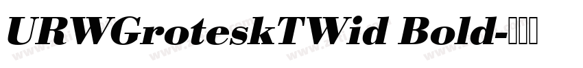 URWGroteskTWid Bold字体转换
